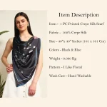 I Like Floral Print Satin Silk Wraps Scarves - Image 10