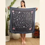 I Like Floral Print Satin Silk Wraps Scarves - Image 6