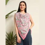 Indian Hand Block Print Cotton Scarves - Image 2