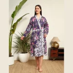 Ombre Mandala Print Women's Beach Wear Dressing Bathrobe - Image 2
