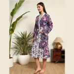 Ombre Mandala Print Women's Beach Wear Dressing Bathrobe - Image 3