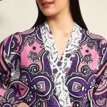 Ombre Mandala Print Women's Beach Wear Dressing Bathrobe - Image 7