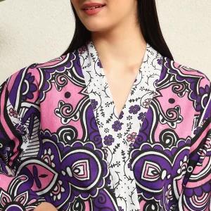 Ombre Mandala Print Women's Beach Wear Dressing Bathrobe - Image 7