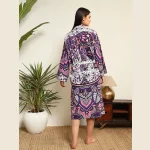 Ombre Mandala Print Women's Beach Wear Dressing Bathrobe - Image 6