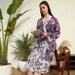 Ombre Mandala Print Women's Beach Wear Dressing Bathrobe