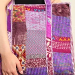 Purple Tote Bags Casual Patchwork Quilted Shopping Bag - Image 7
