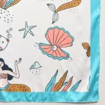 Women Fashion Mermaid Fish Print Scarf - Image 9