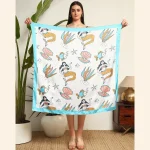 Women Fashion Mermaid Fish Print Scarf - Image 7