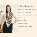 Women Leopard Print Square Silk Feel Satin Scarf - Image 10