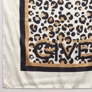Women Leopard Print Square Silk Feel Satin Scarf - Image 9