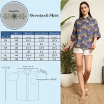 Women's Fashion oversized Summer Cotton Shirt Purple Leopard Print - Image 10