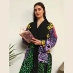 Women's Mandala Printed Cotton Nightwear Robe - Image 5