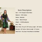 Women's Mandala Printed Cotton Nightwear Robe - Image 9