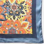 Women's Neck Wrap Scarf Yellow Mandala Print - Image 8