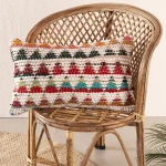 12"x20" Bedroom Decor Triangles Pattern Rug Cushion Cover