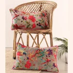 2 PC Green Bird Print Pillow Case Bedroom Decor Soft Velvet