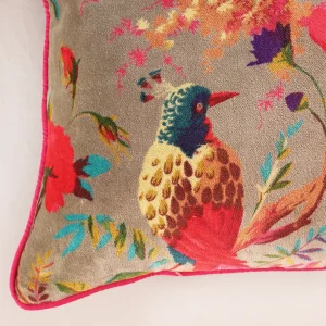 2 PC Green Bird Print Pillow Case Bedroom Decor Soft Velvet - Image 4