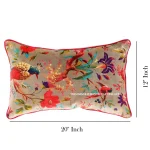2 PC Green Bird Print Pillow Case Bedroom Decor Soft Velvet - Image 6