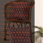 Beautiful Red Leaf Printed Canvas Cushion Cover 16" - Image 7