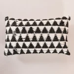 Black & White Triangle Pattern Cushion Cover - Image 3