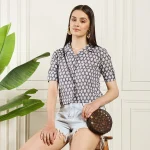 Floral Shirts Summer Casual Short Sleeve Cotton Tops