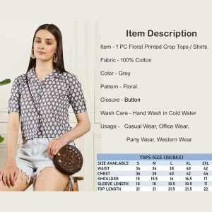 Floral Shirts Summer Casual Short Sleeve Cotton Tops - Image 9