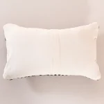Handmade Cotton Rug Cushion Cover White & Black Zig Zag Pattern - Image 5