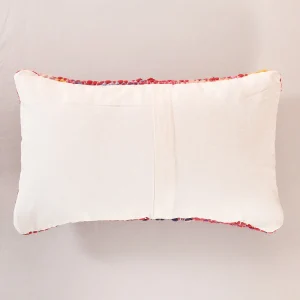 Handmade Red Abstract Pattern Pillow Case 20"x12" - Image 5