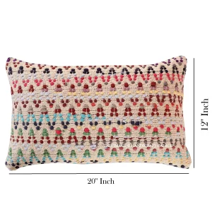 Home Sofa Decor Rug Pillow Cover Beige Zig Zag Pattern - Image 6