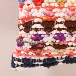 Indian Handmade Chindi Rug Cotton Pillow Cases Home Decor - Image 4