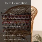 Indian Handmade Chindi Rug Cotton Pillow Cases Home Decor - Image 7
