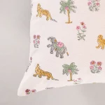 Set of 2 Pc Handmade Block Print Cushion Cover Animal Print - Image 5