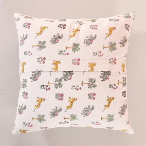 Set of 2 Pc Handmade Block Print Cushion Cover Animal Print - Image 4