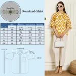 Summer Oversized Cotton Shirt Women Yellow Diamond Print Shirts - Image 11