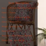 Traditional Hand Block Floral Print Canvas Cushion Cover - Image 7