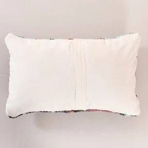Turquoise Abstract Rug Pillow Cover 20"x12" - Image 5