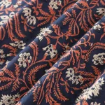 100% Cotton Fabric By Yard Blue Hand Block Print fabric - Image 2