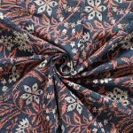 100% Cotton Fabric By Yard Blue Hand Block Print fabric - Image 3