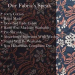 100% Cotton Fabric By Yard Blue Hand Block Print fabric - Image 6