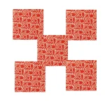 16" Cotton Napkins Wedding Table Top Red Bird Print - Image 3