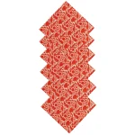 16" Cotton Napkins Wedding Table Top Red Bird Print - Image 6