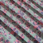 20" Hand Block Print Cotton Fabric Green Floral Napkins - Image 8