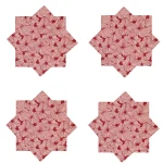 20" Maroon Color Table Napkins Set - Image 4