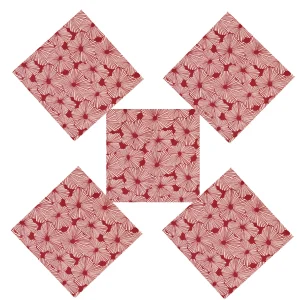 20" Maroon Color Table Napkins Set - Image 5