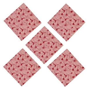20" Maroon Color Table Napkins Set - Image 6
