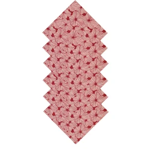 20" Maroon Color Table Napkins Set - Image 7