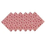 20" Maroon Color Table Napkins Set - Image 8