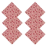 20" Maroon Color Table Napkins Set