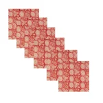 20" Square Red Floral & Paisley Printed Napkins - Image 2