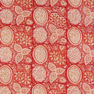 20" Square Red Floral & Paisley Printed Napkins - Image 7